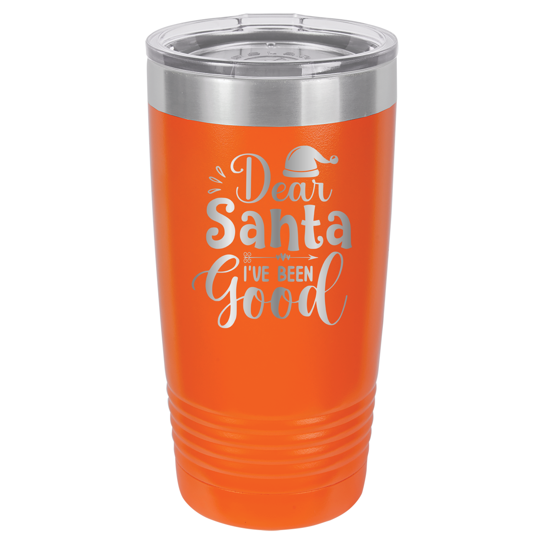 Dear Santa I've Been Good - 20oz Polar Camel Tumbler - Orange image