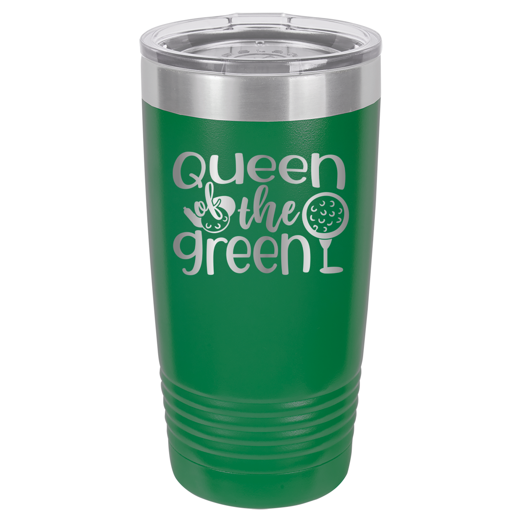Queen of the Green - Golf - 20oz Polar Camel Tumbler - Green image