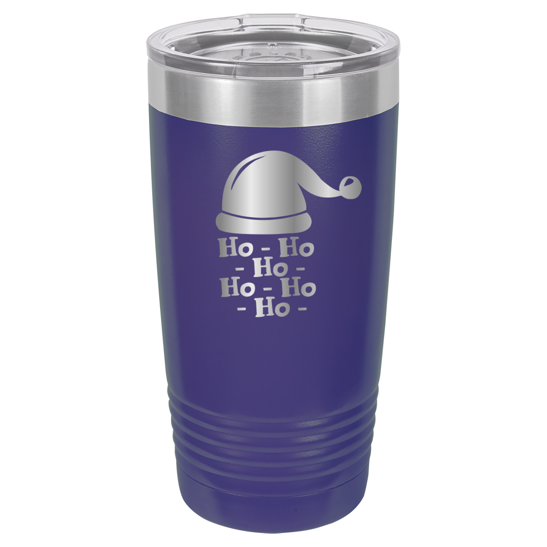 Ho Ho Ho Santa Claus Christmas - 20oz Polar Camel Tumbler - Purple image