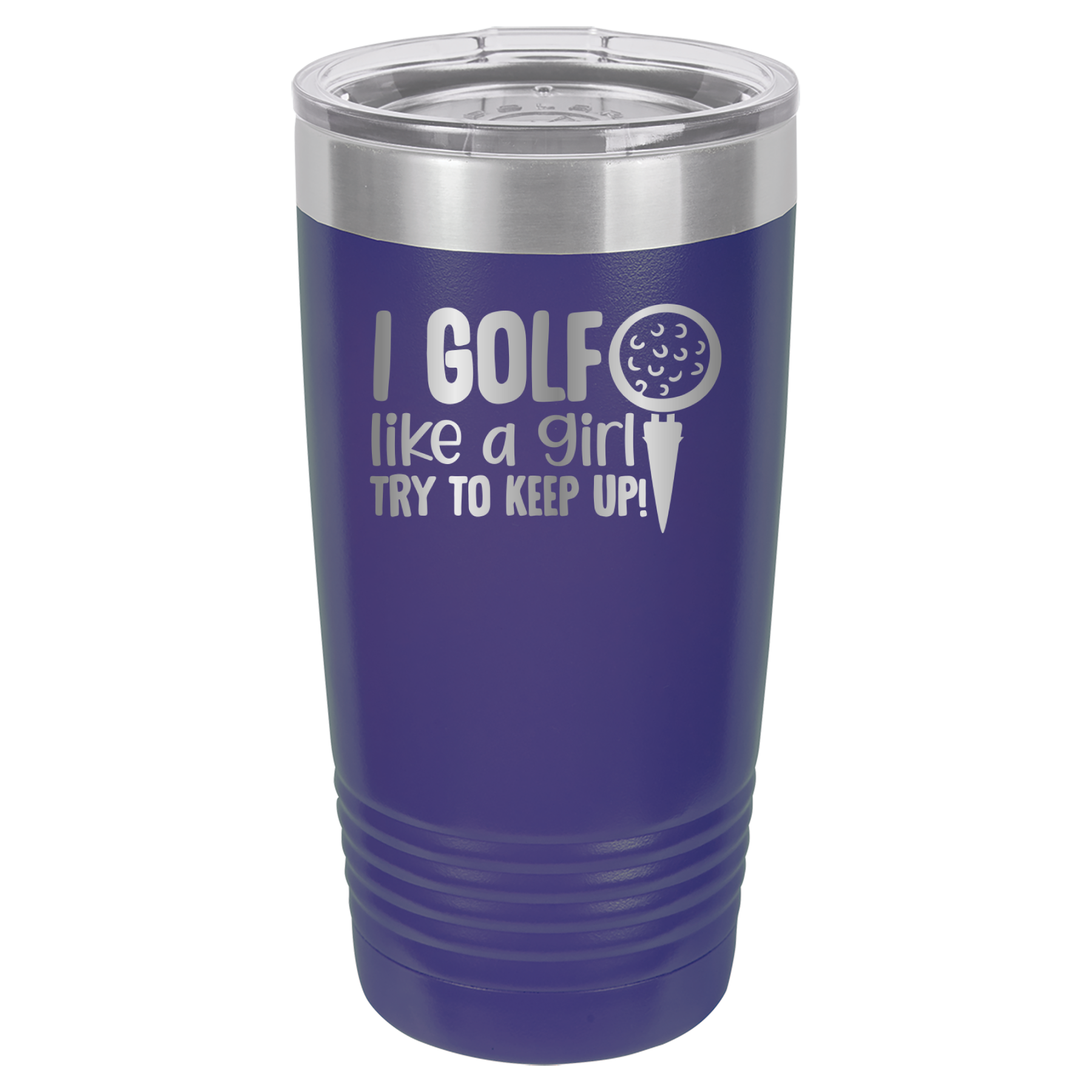 I Golf Like A Girl, Try To Keep Up - 20oz Polar Camel Tumbler image 13
