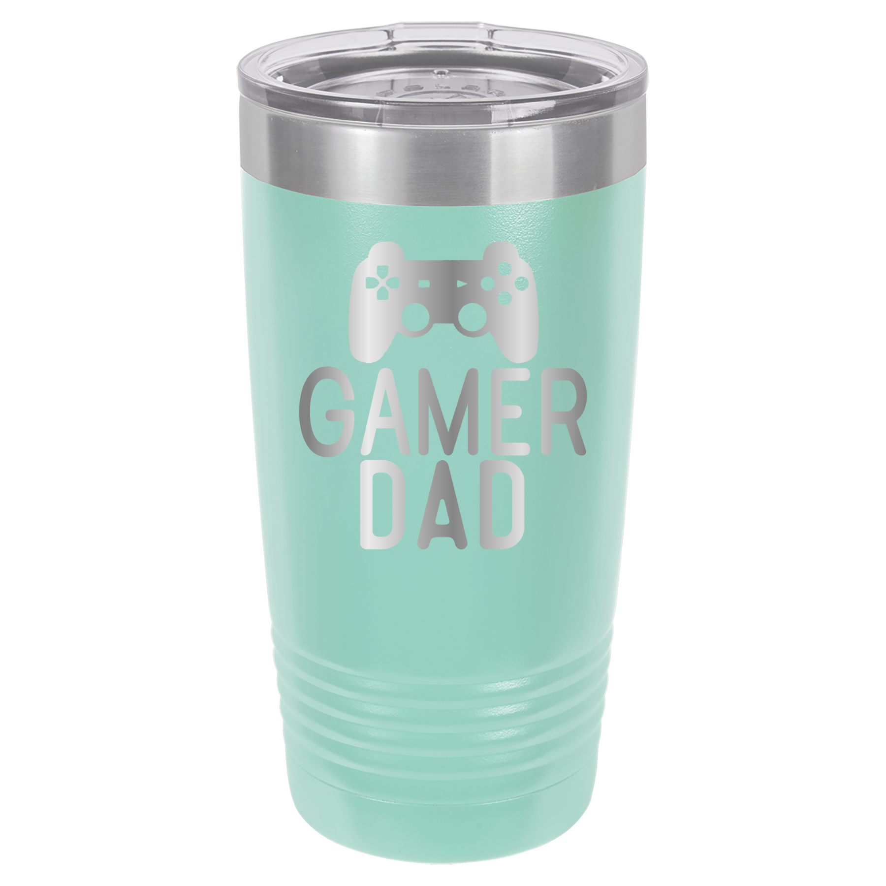 Gamer Dad - 20oz Polar Camel Tumbler - Teal image