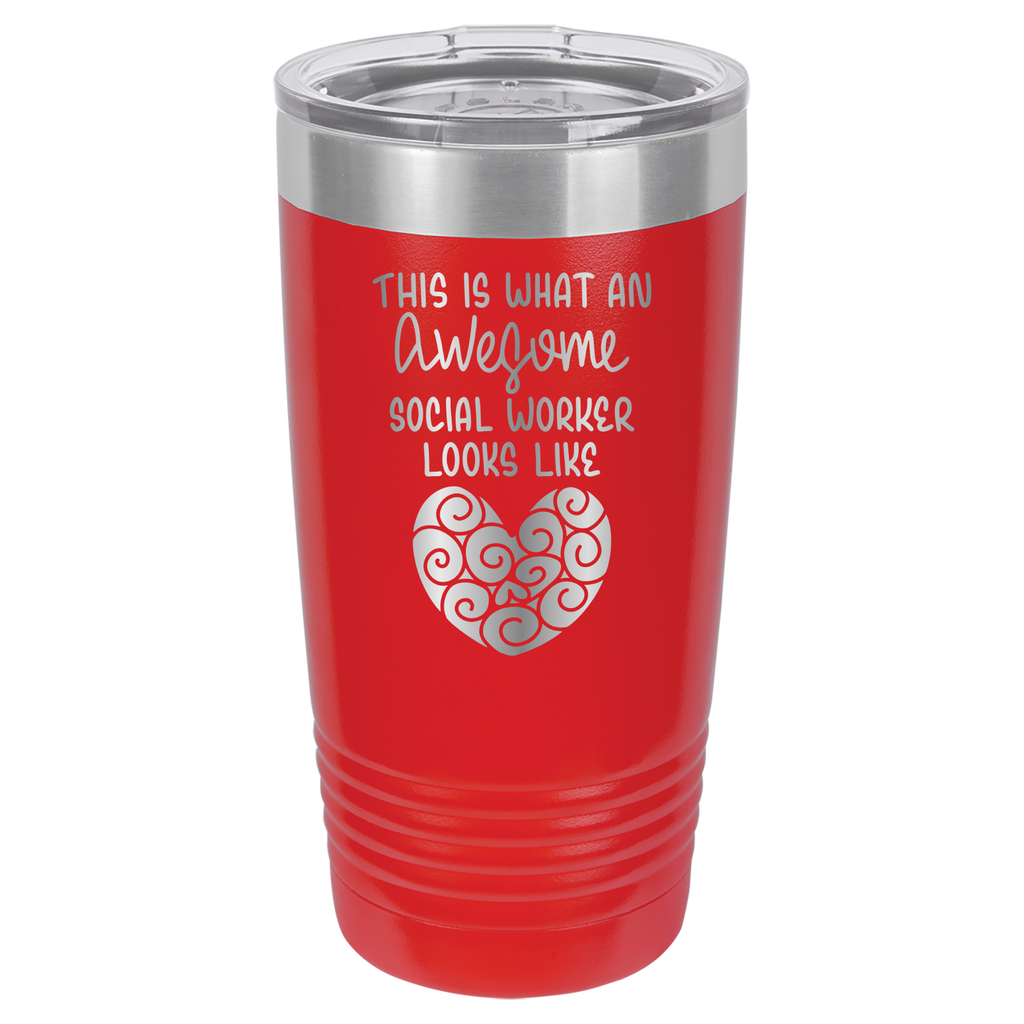 This Is What An Awesome Social Worker Looks Like - 20oz Polar Camel Tumbler image 6