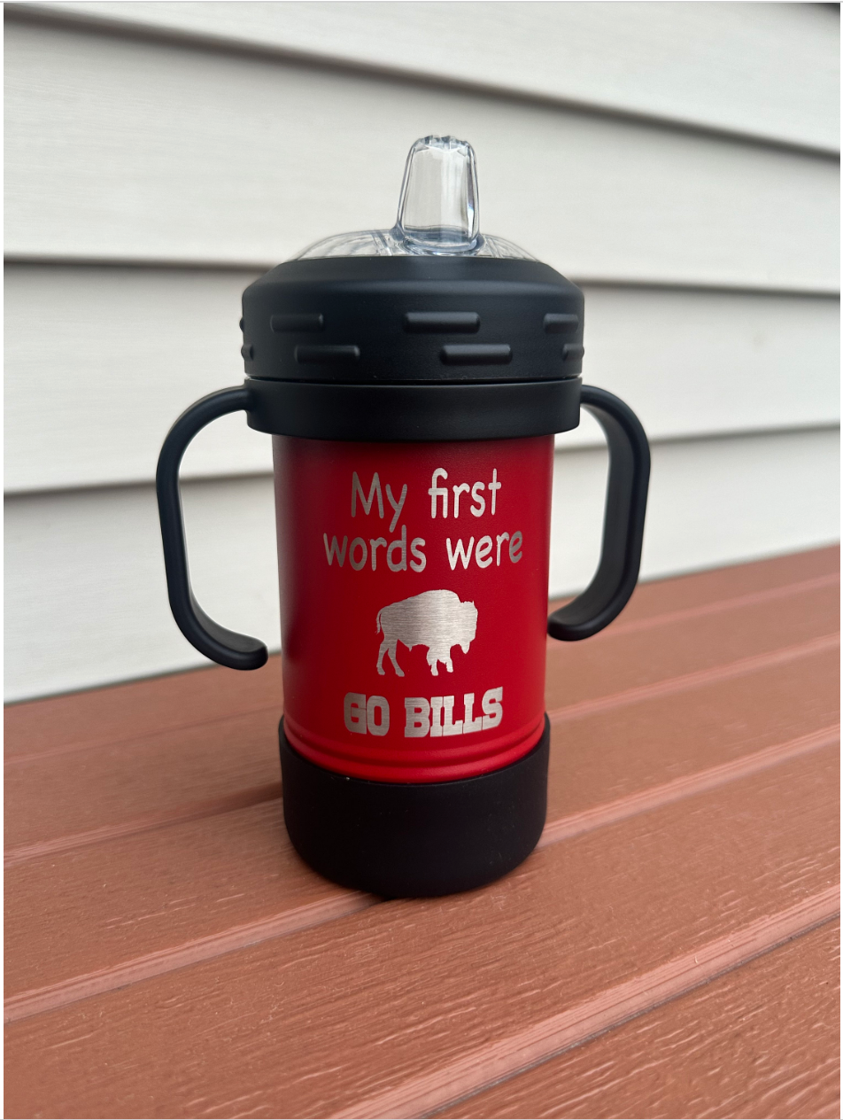 My First Words Were GO BILLS 10oz Sippy Cup - Buffalo Bills image 0