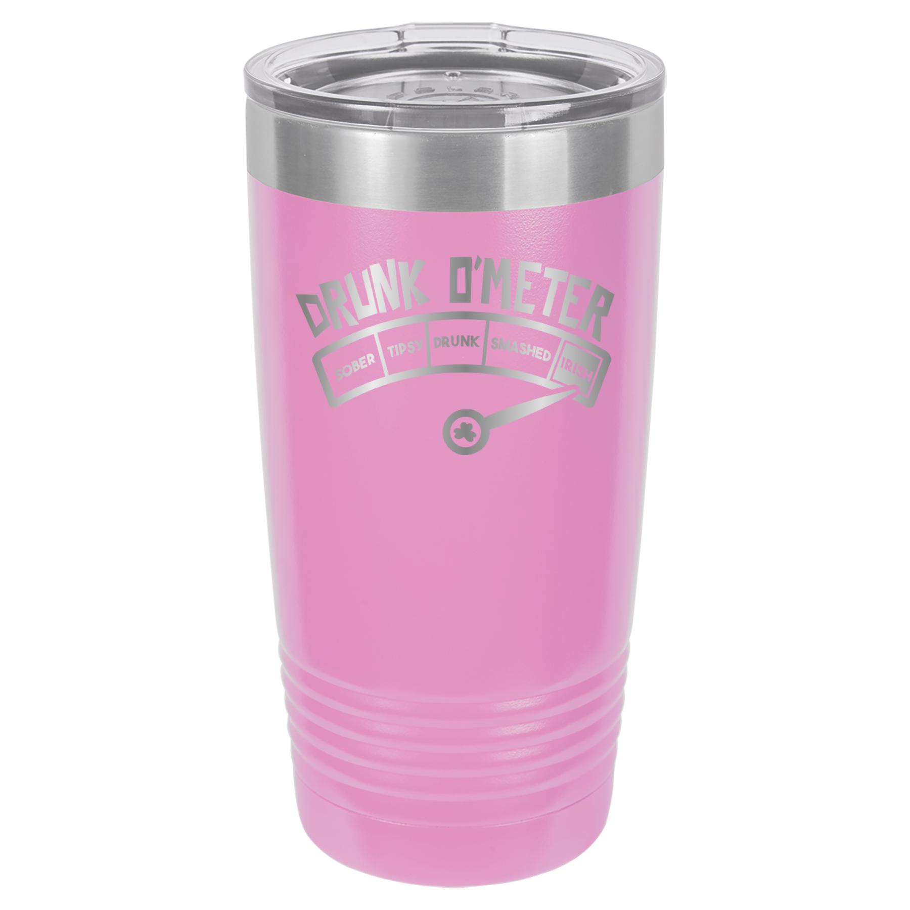 St. Patrick's Day Tumbler - How drunk?  Irish! - 20oz Tumbler - Light Purple image