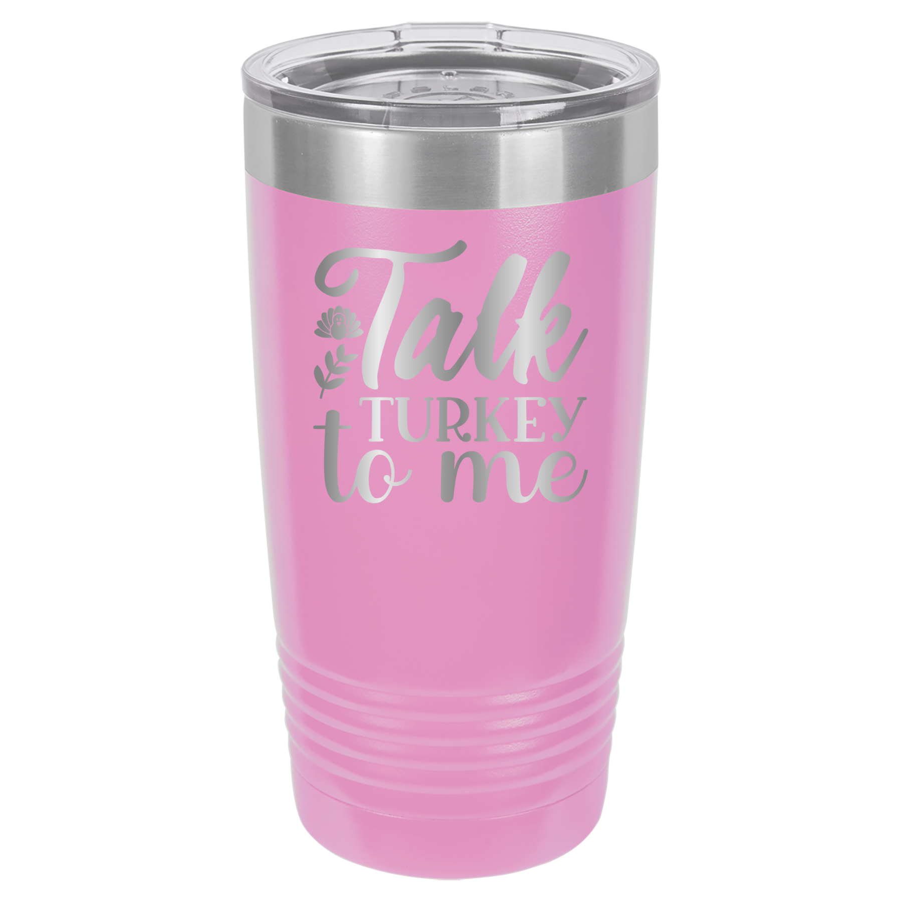 Talk Turkey To Me - 20oz Polar Camel Tumbler - Light Purple image