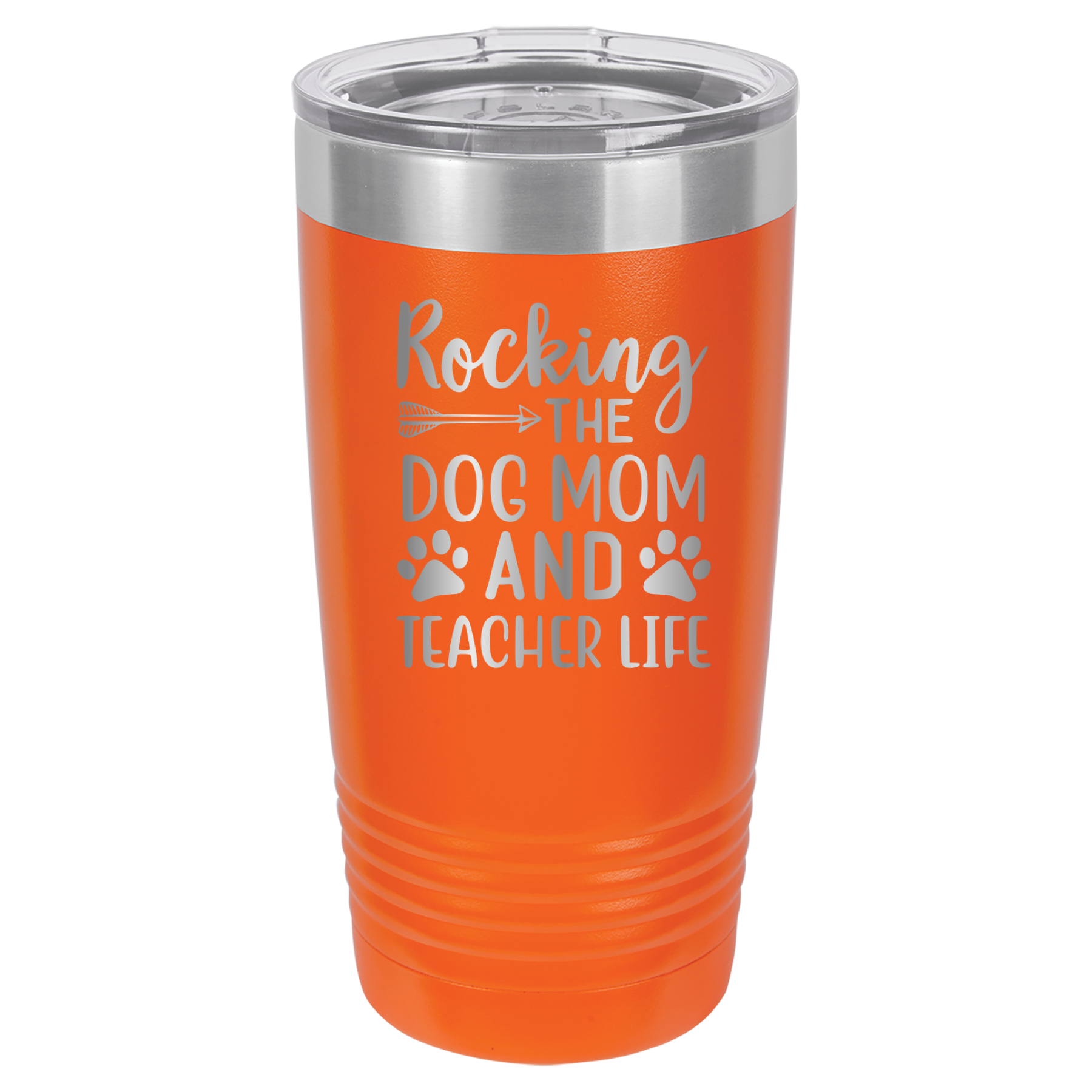 Rocking The Dog Mom And Teacher Life - 20oz Polar Camel Tumbler image 7