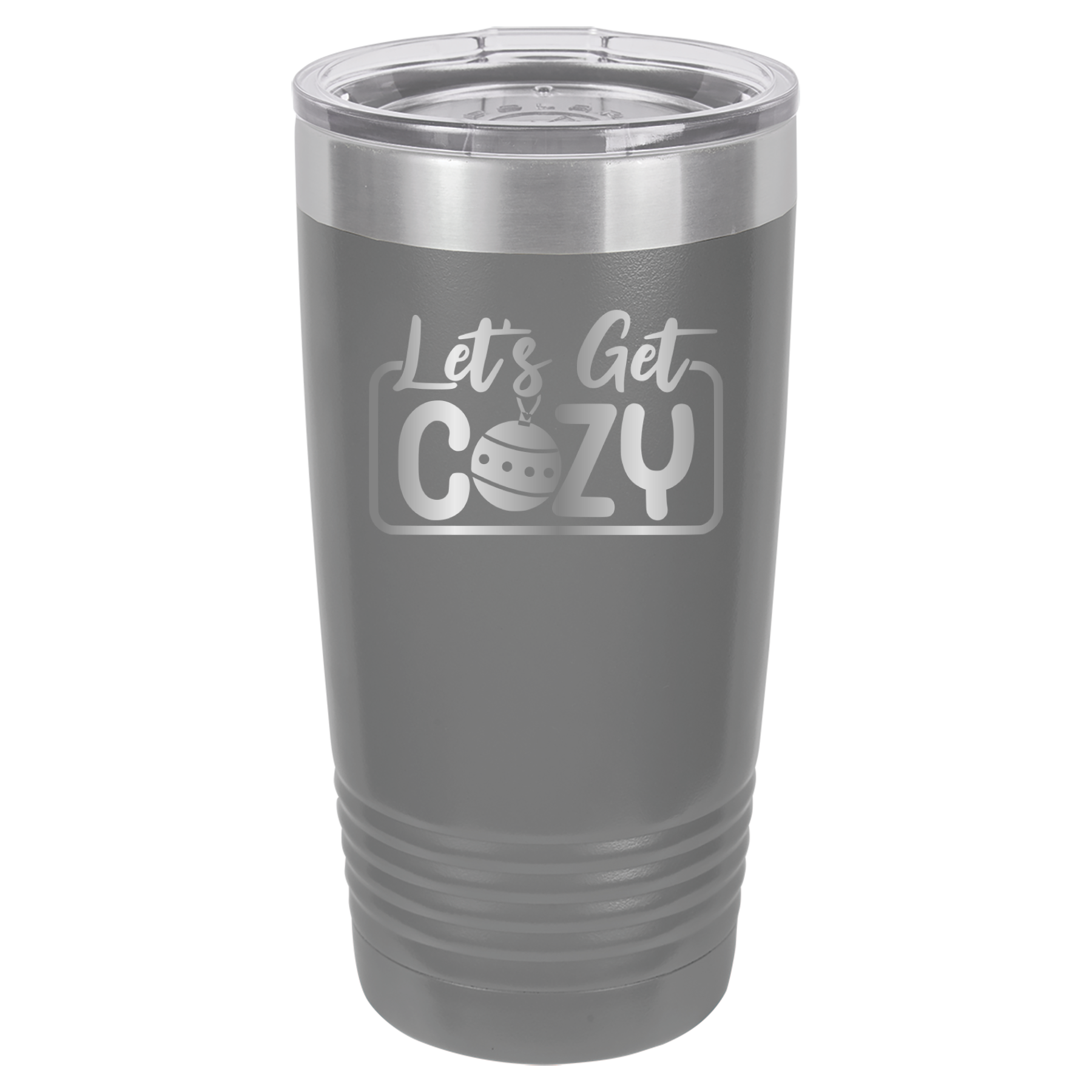 Let's Get Cozy - 20oz Polar Camel Tumbler - Gray image