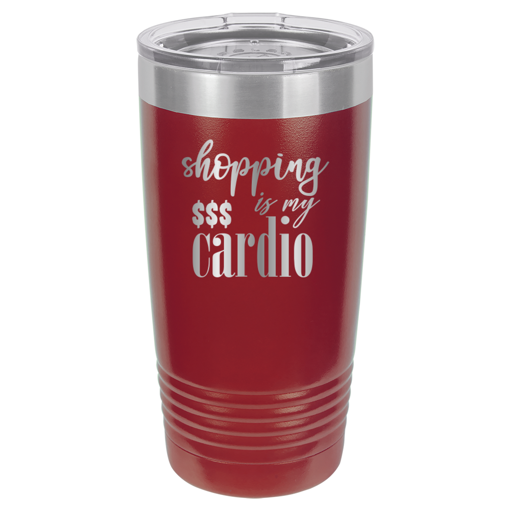 Shopping Is My Cardio - 20oz Polar Camel Tumbler image 8