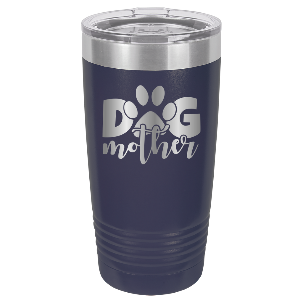 Dog Mother - 20oz Polar Camel Tumbler - Navy image