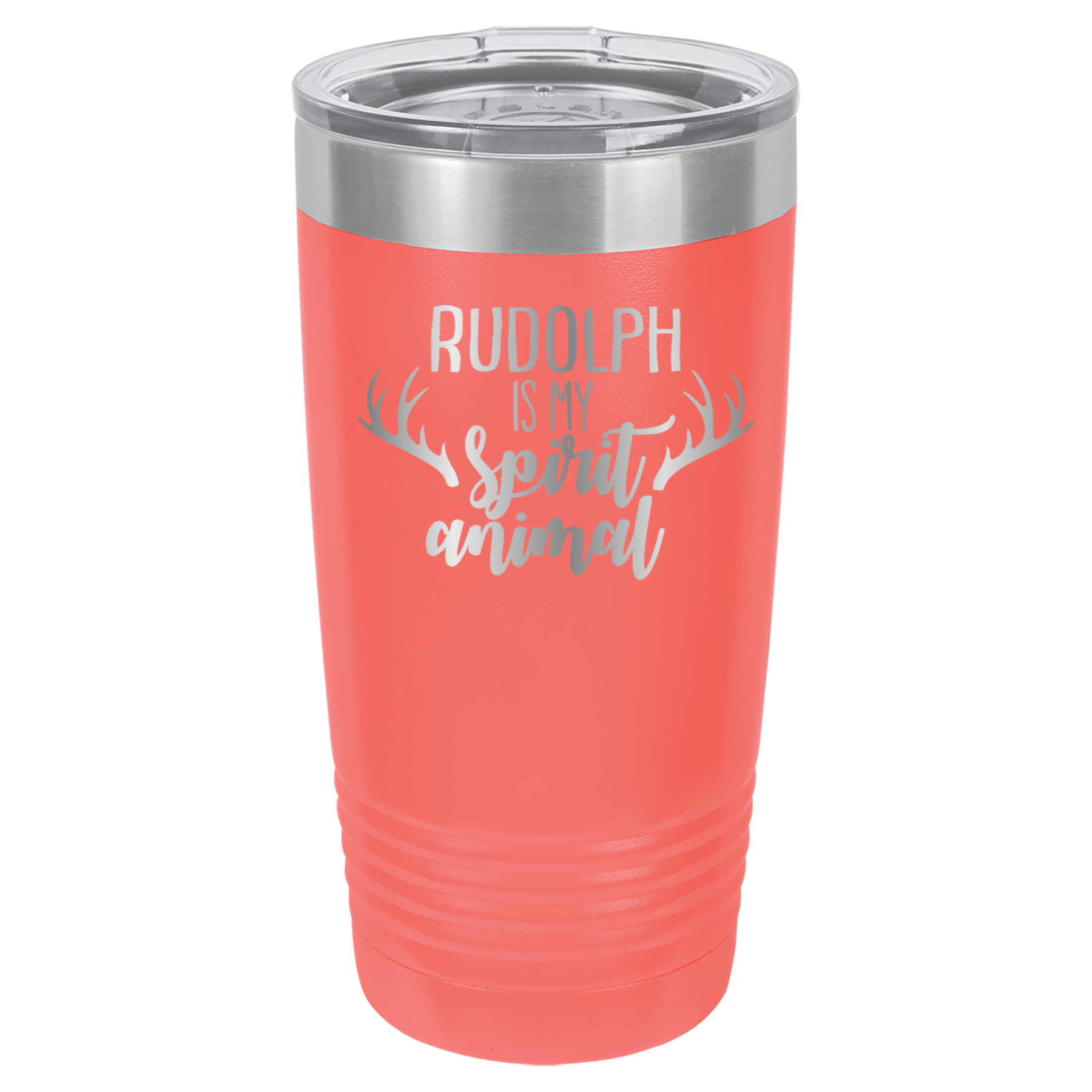Rudolph Is My Spirit Animal - 20oz Polar Camel Tumbler image 3