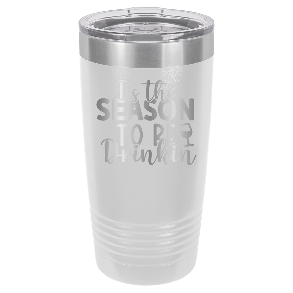 Tis The Season To Be Drinkin' - 20oz Polar Camel Tumbler - White image