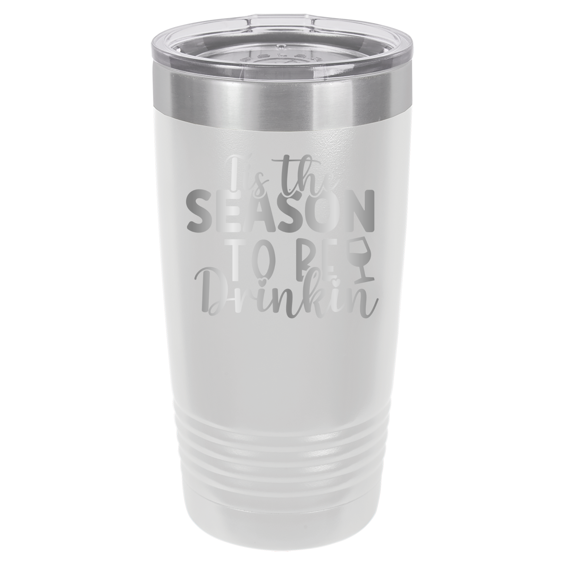 Tis The Season To Be Drinkin' - 20oz Polar Camel Tumbler - White image