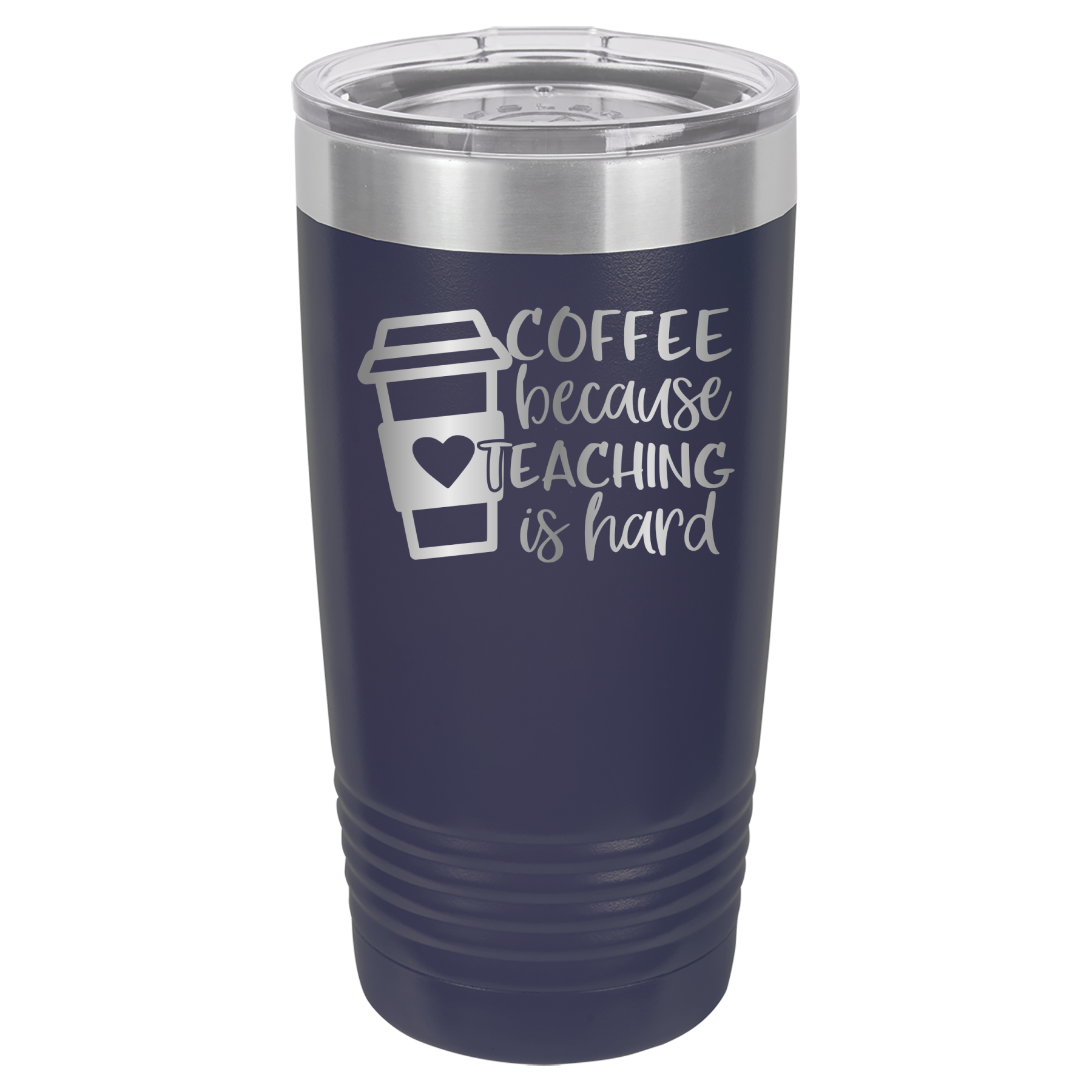 Coffee Because Teaching Is Hard - 20oz Polar Camel Tumbler image 10