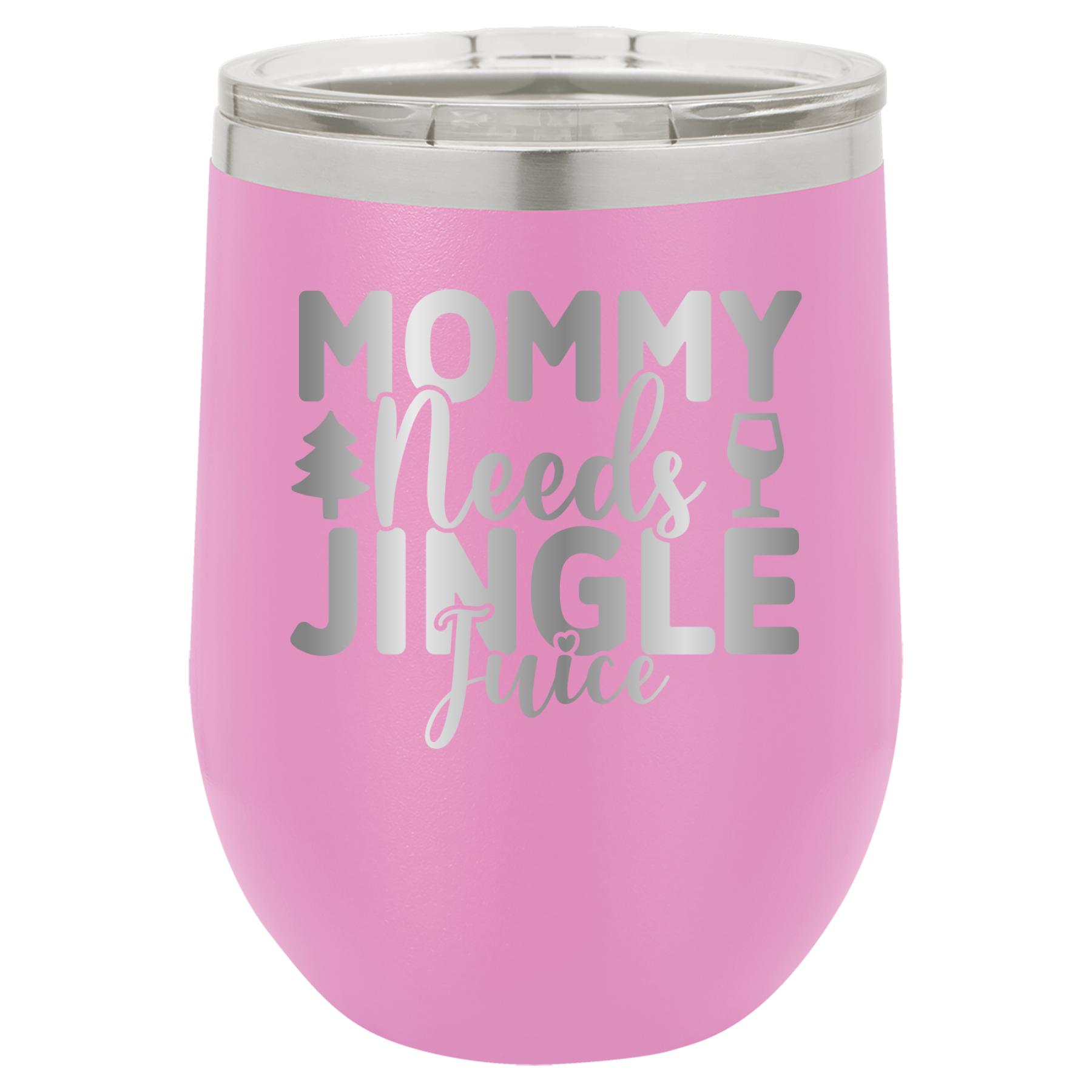 Mommy Needs Jingle Juice - 12oz Polar Camel Wine Tumbler image 10