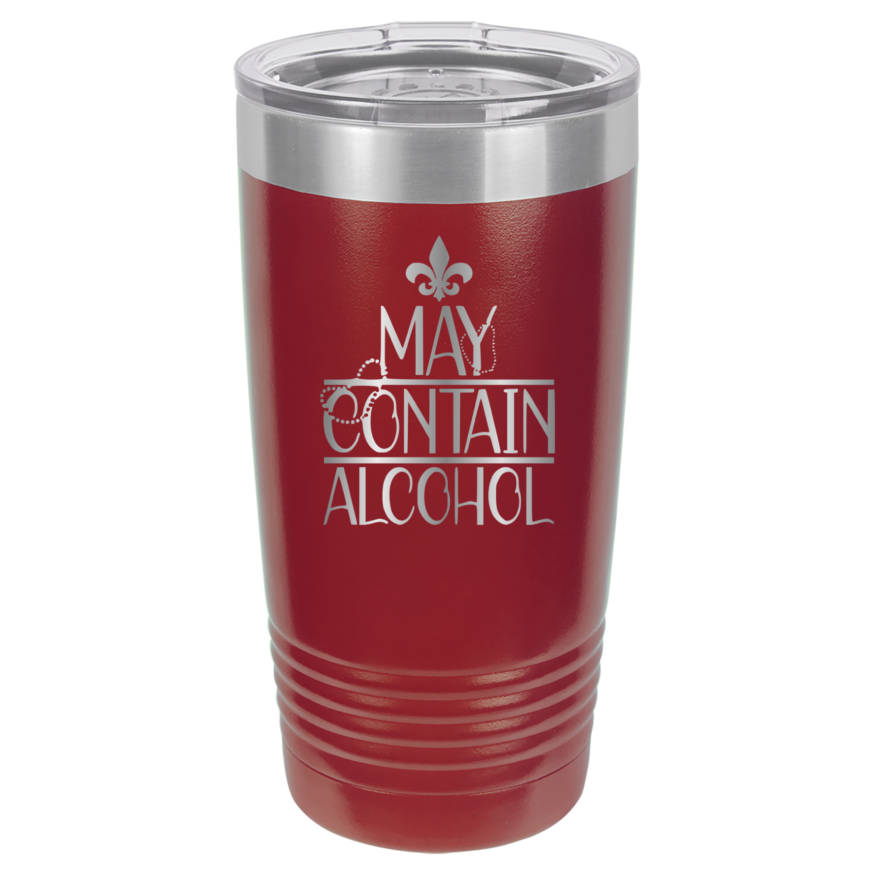 May Contain Alcohol - Mardi Gras, New Orleans, NOLA - 20oz Polar Camel Tumbler image 10