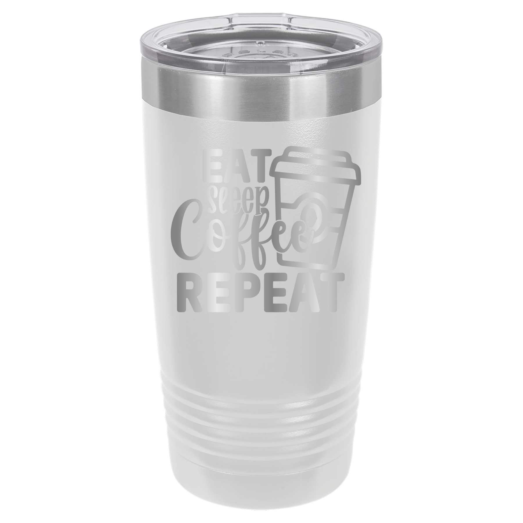 Eat, Sleep, Coffee, Repeat - 20oz Polar Camel Tumbler - For Coffee Lovers! image 3
