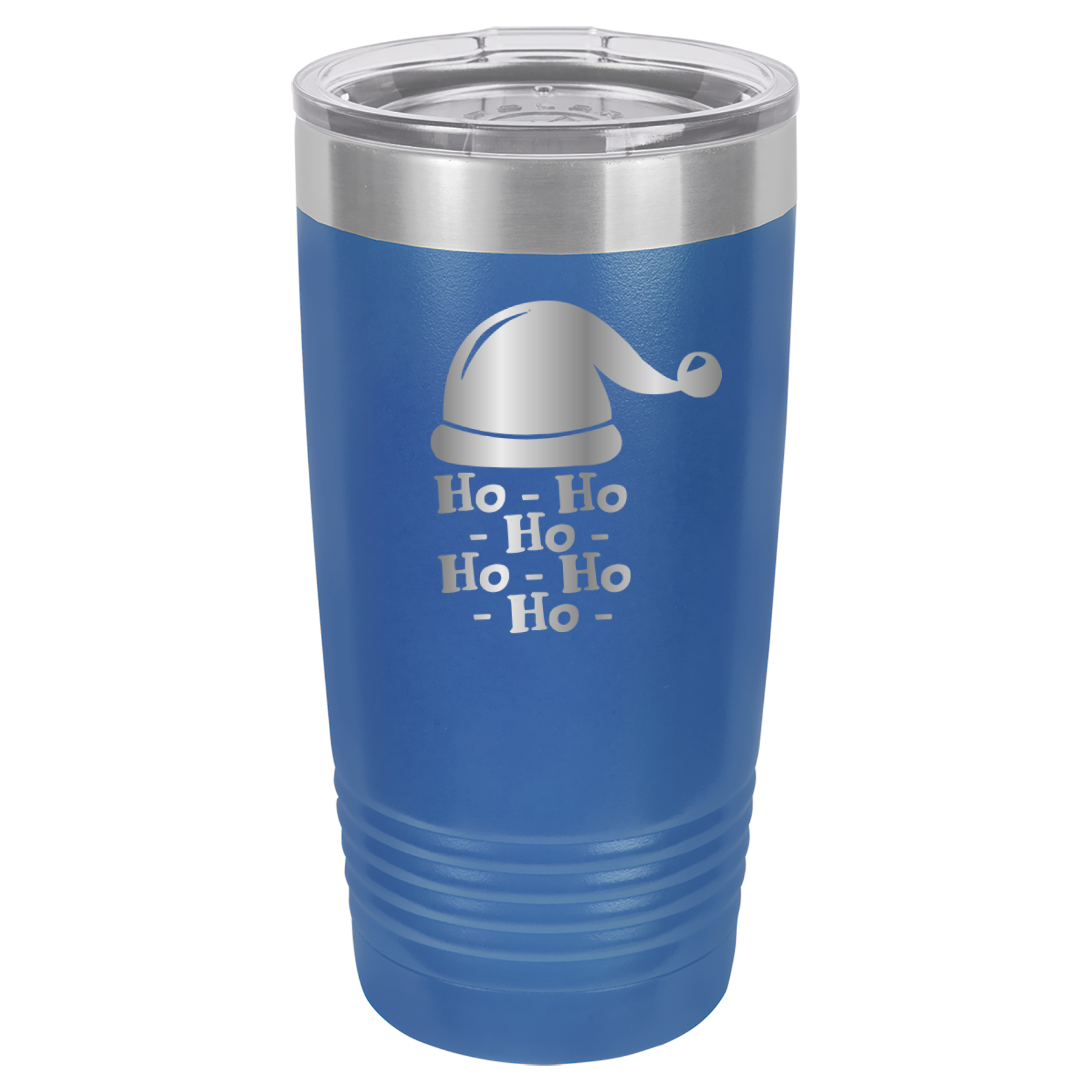 Ho Ho Ho Santa Claus Christmas - 20oz Polar Camel Tumbler - Royal Blue image