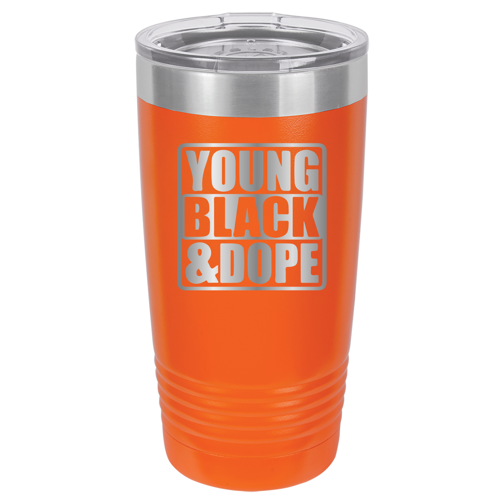 Young, Black, and Dope - 20oz Polar Camel Tumbler - Orange image