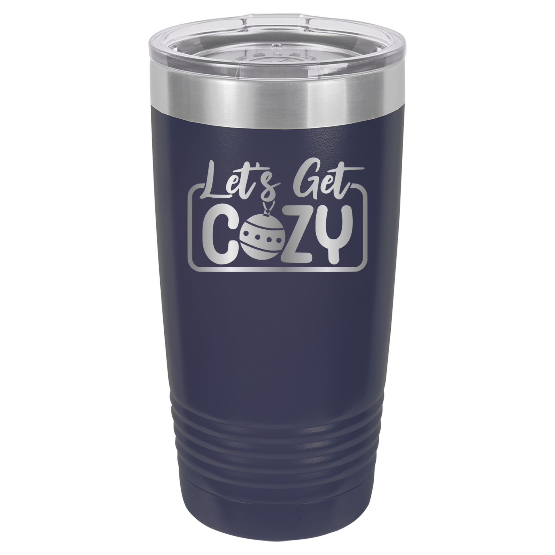 Let's Get Cozy - 20oz Polar Camel Tumbler - Navy image