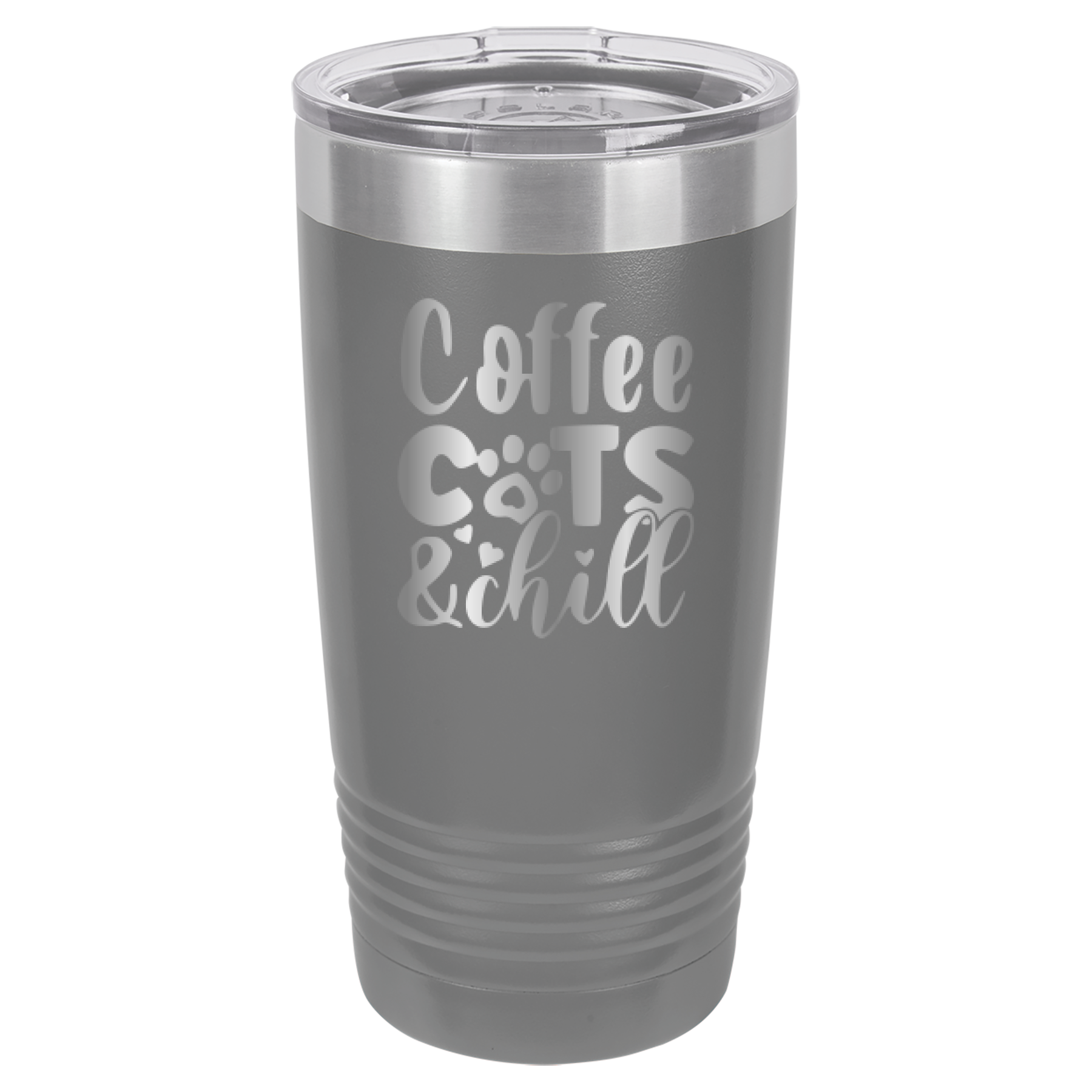 Coffee, Cats, And Chill - 20oz Polar Camel Tumbler image 12