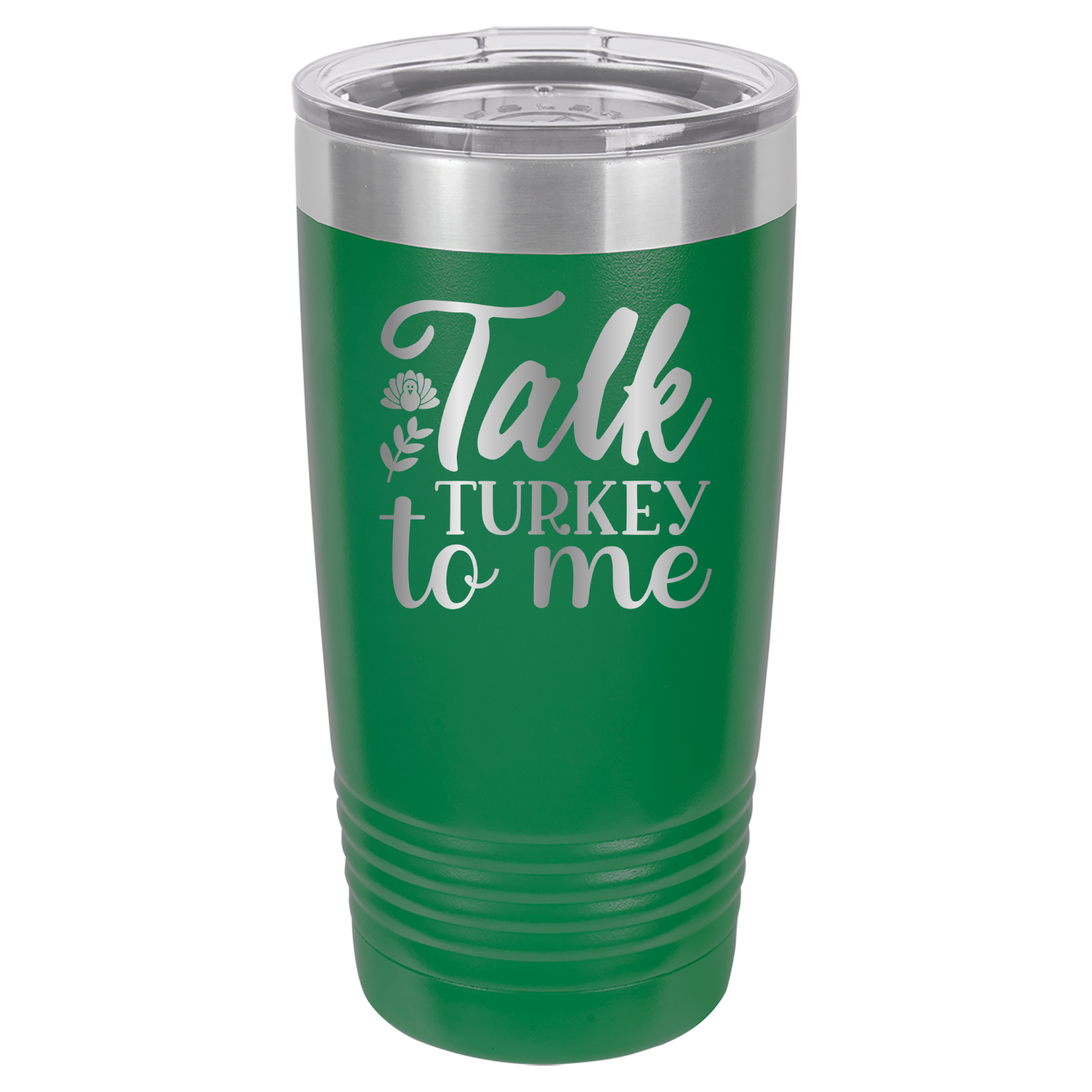 Talk Turkey To Me - 20oz Polar Camel Tumbler - Green image