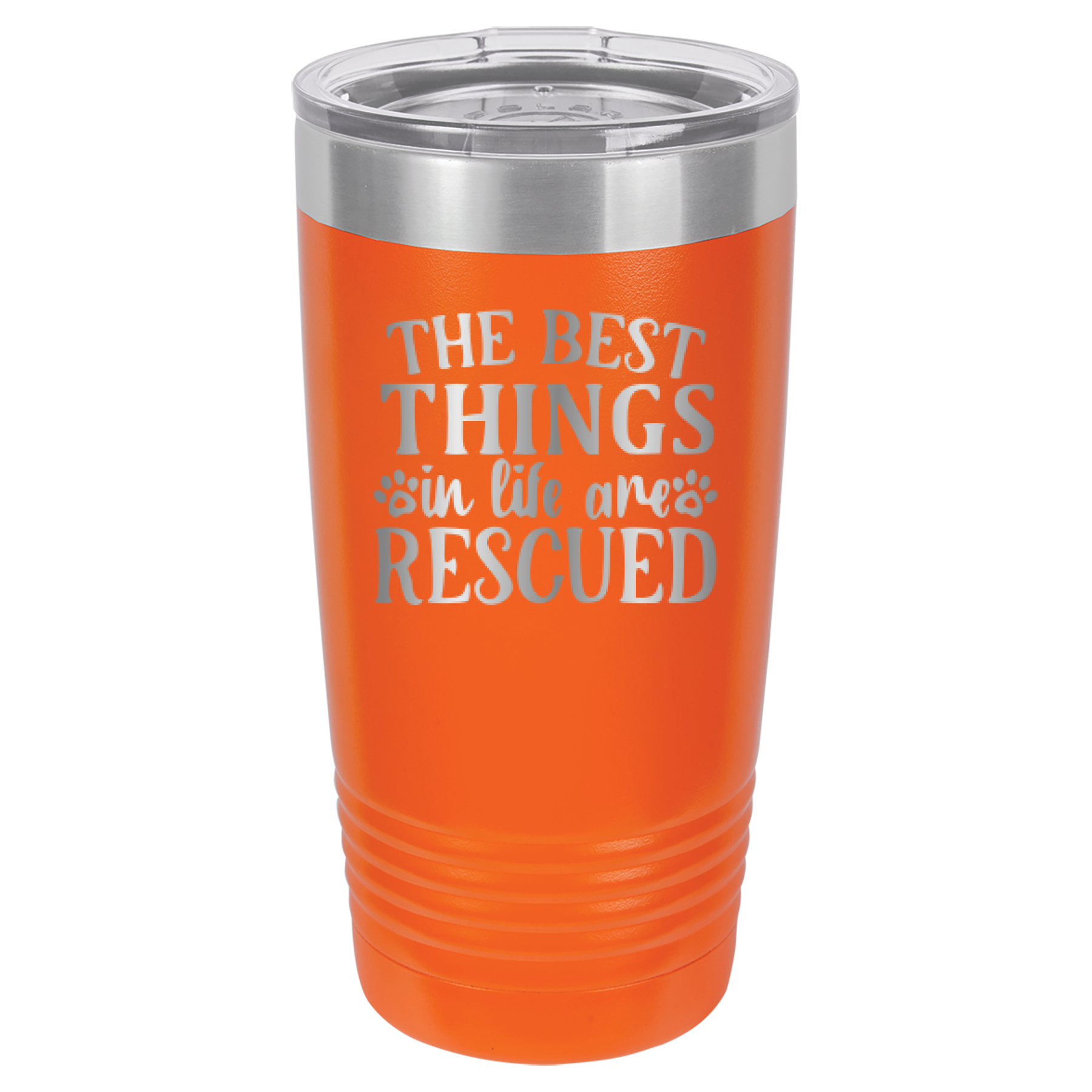 The Best Things In Life Are Rescued - 20oz Polar Camel Tumbler image 7