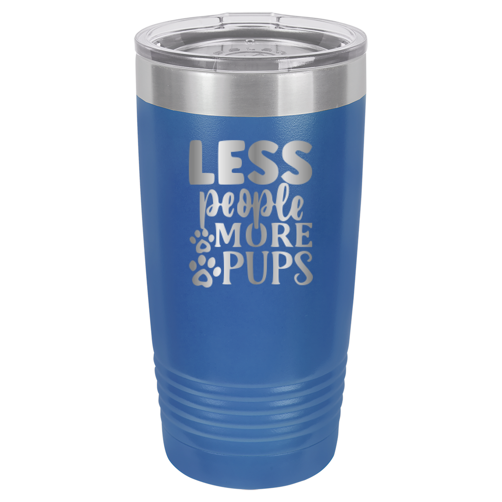 Less People More Pups - 20oz Polar Camel Tumbler image 16