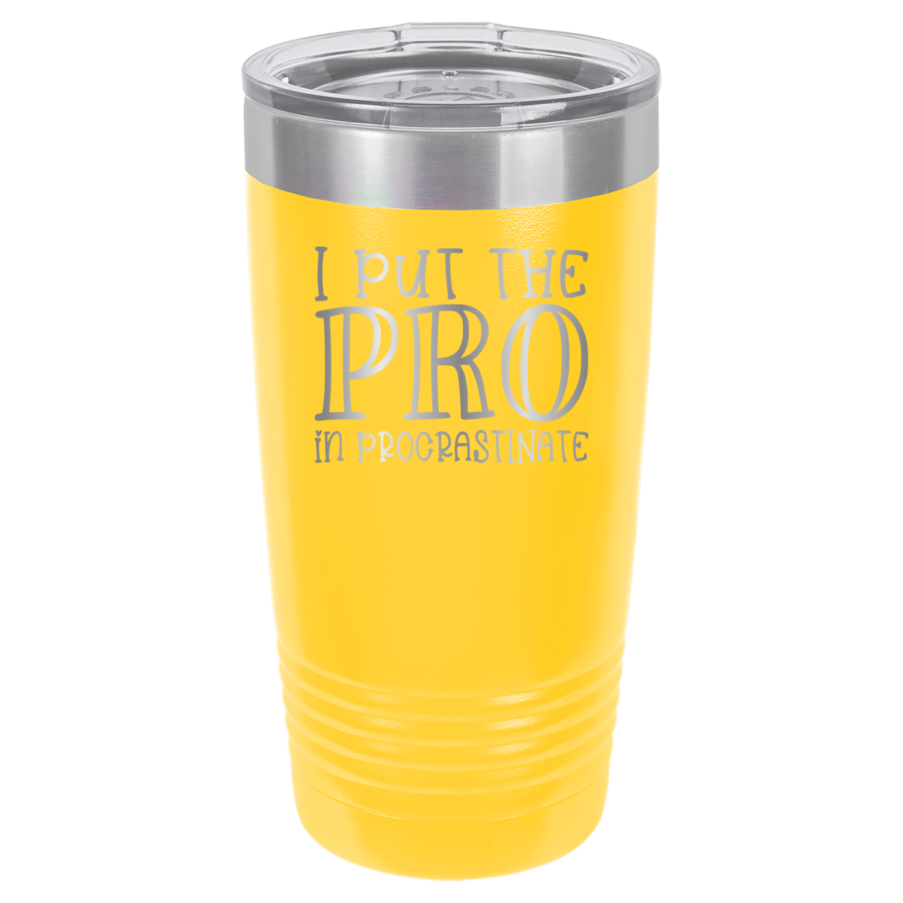 I Put the PRO in Procrastinate - Polar Camel 20oz Tumbler image 2