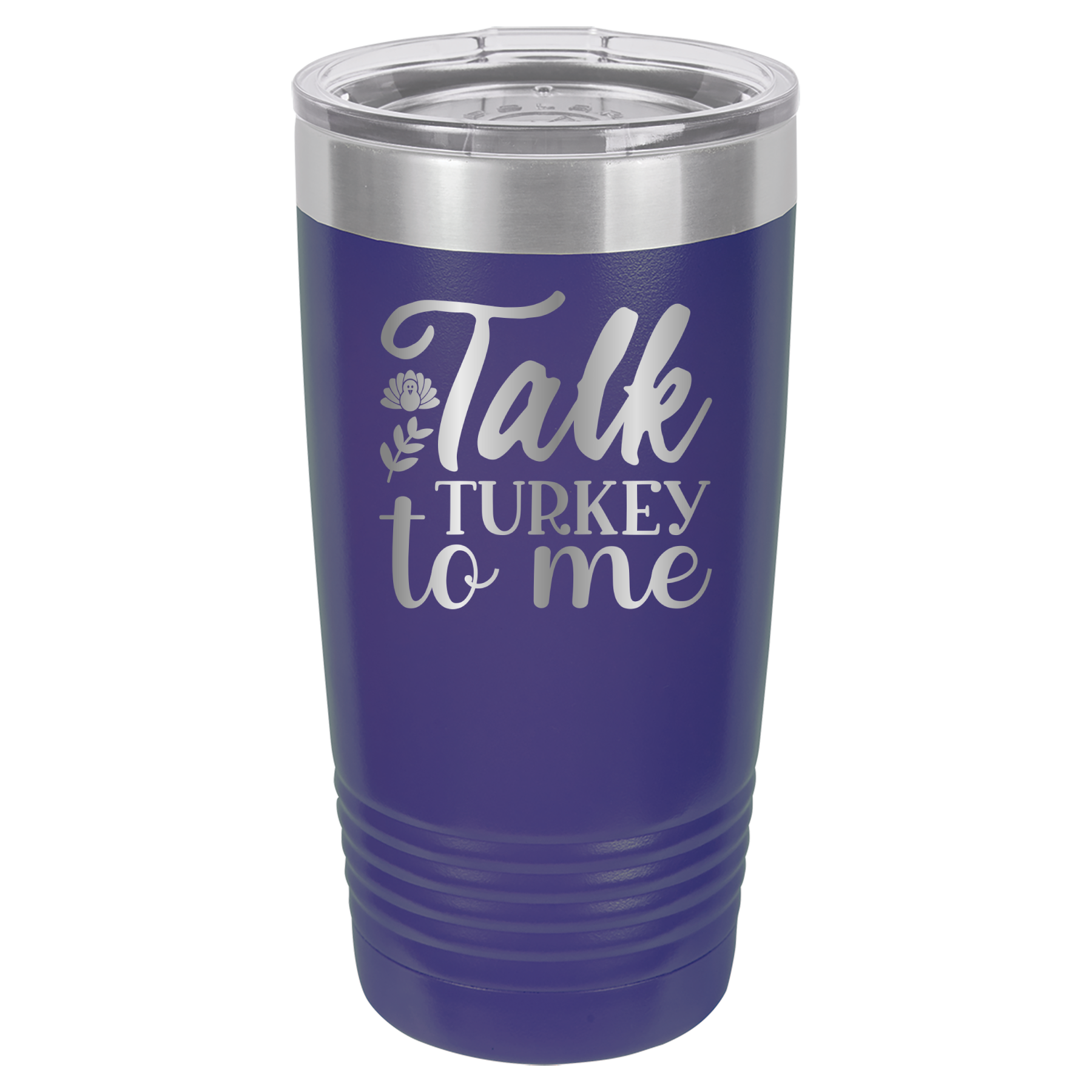 Talk Turkey To Me - 20oz Polar Camel Tumbler - Purple image