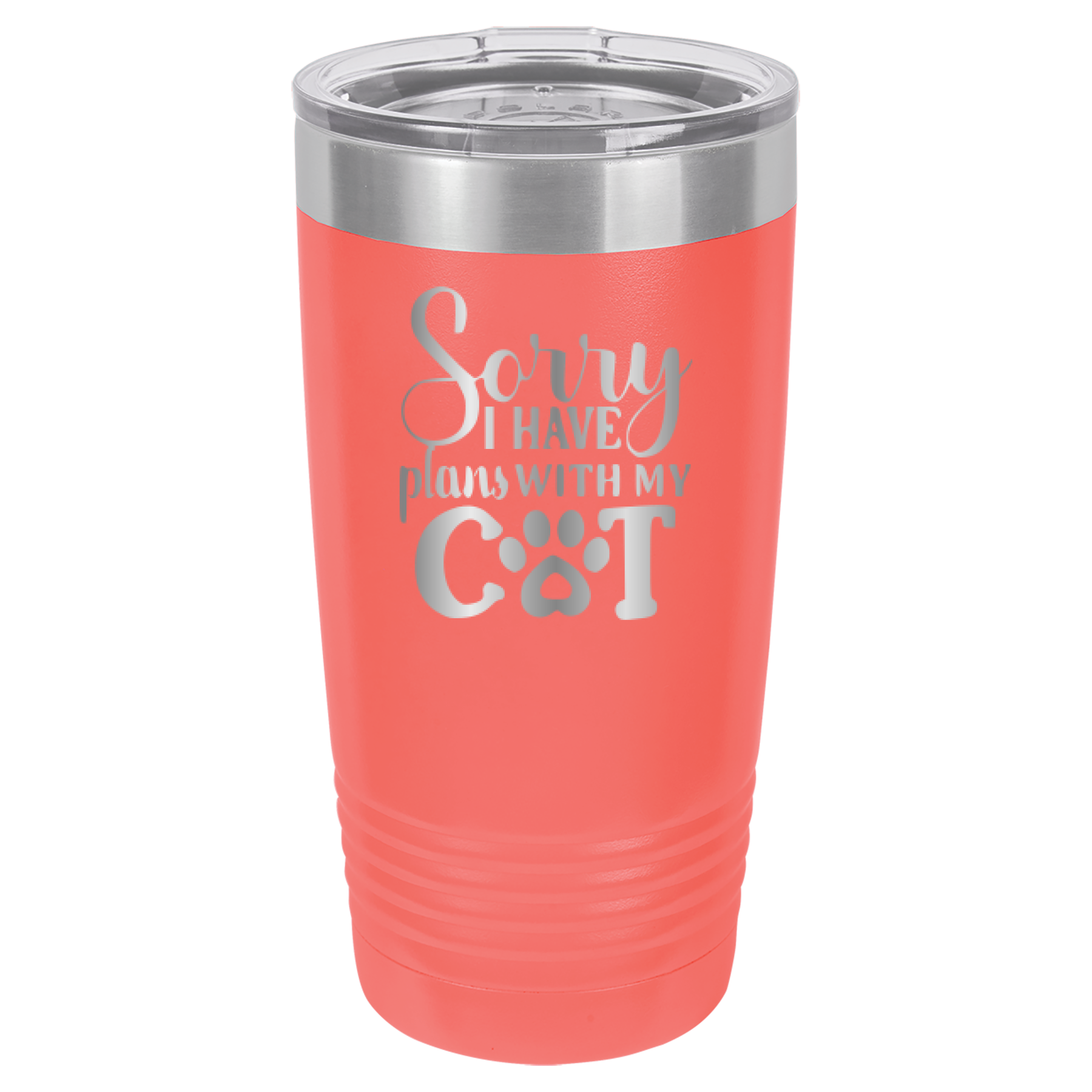 Sorry I Have Plans With My Cat - 20oz Polar Camel Tumbler image 15