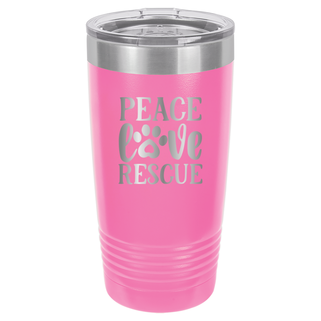 Peace, Love, Rescue - 20oz Polar Camel Tumbler image 6