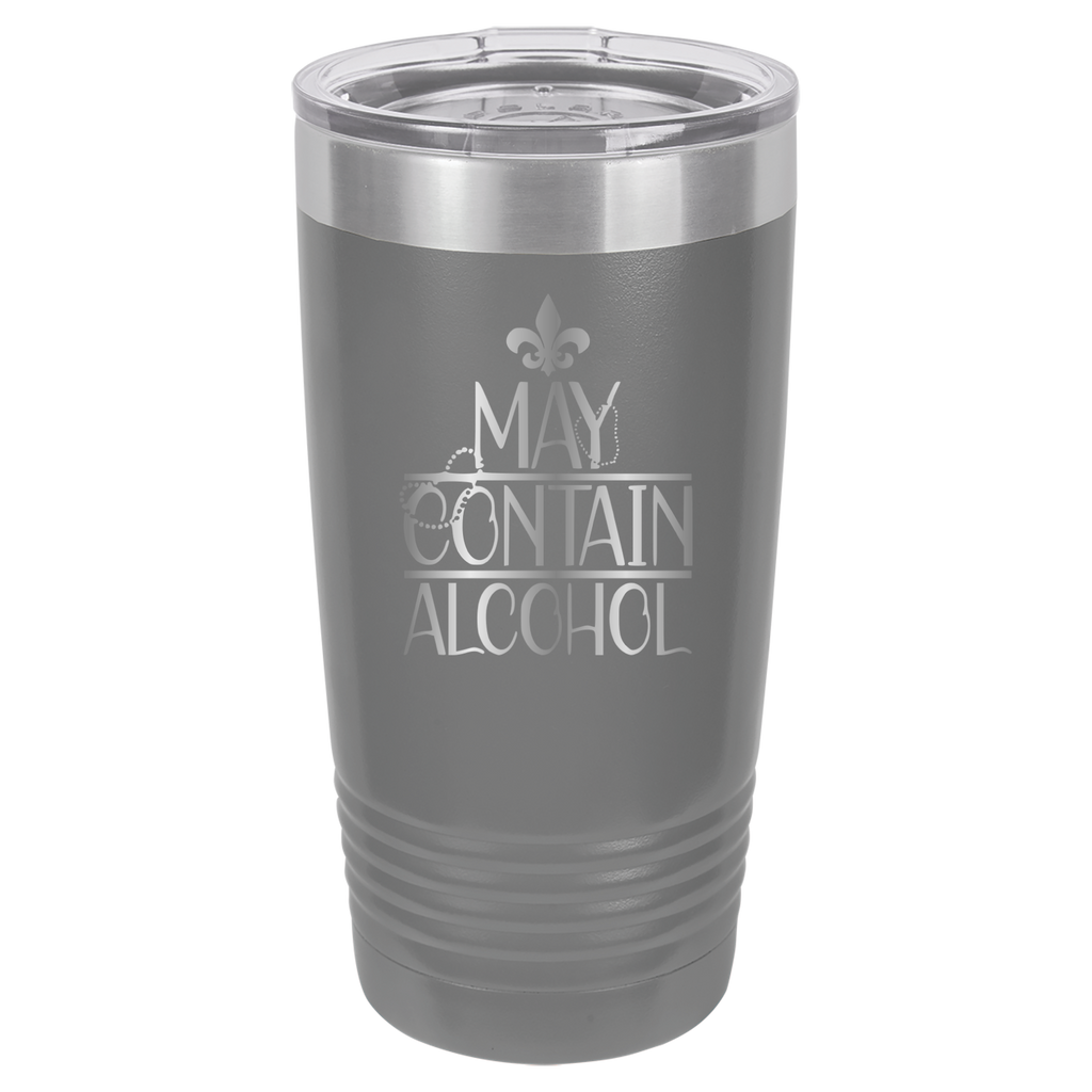 May Contain Alcohol - Mardi Gras, New Orleans, NOLA - 20oz Polar Camel Tumbler image 14