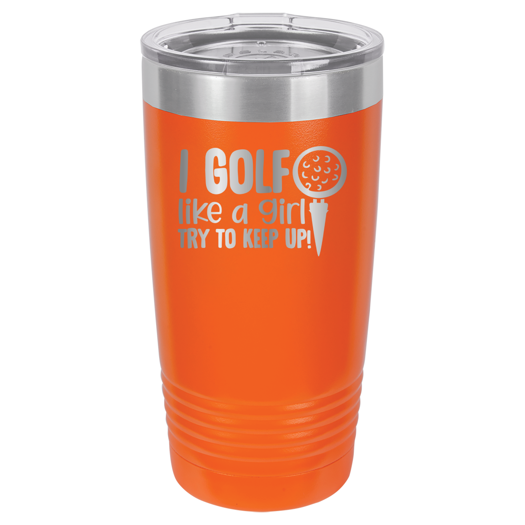 I Golf Like A Girl, Try To Keep Up - 20oz Polar Camel Tumbler image 11