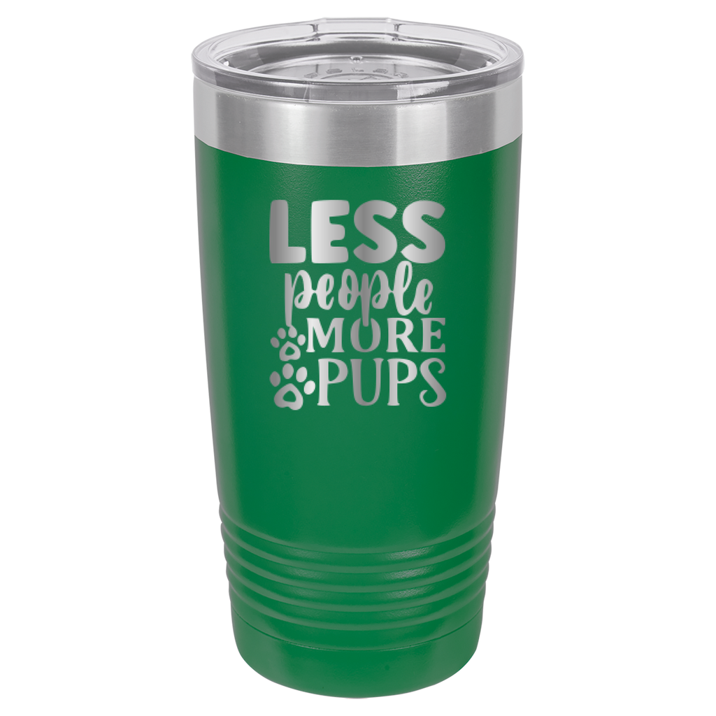 Less People More Pups - 20oz Polar Camel Tumbler image 13