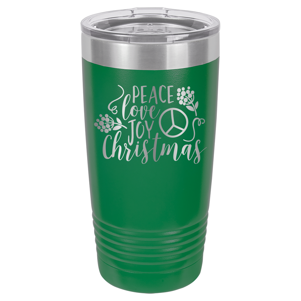 Peace Love Joy - Christmas - 20oz Polar Camel Tumbler image 5
