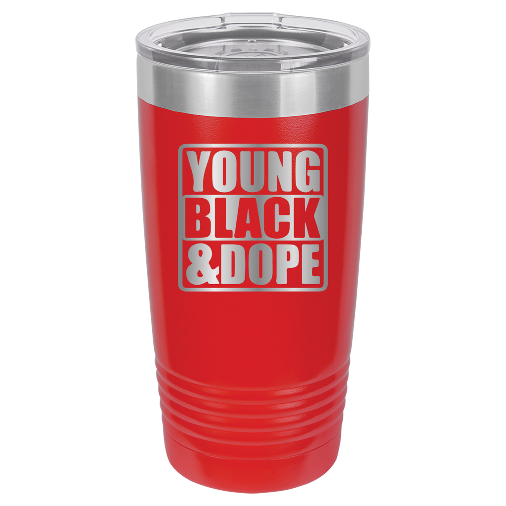 Young, Black, and Dope - 20oz Polar Camel Tumbler - Red image