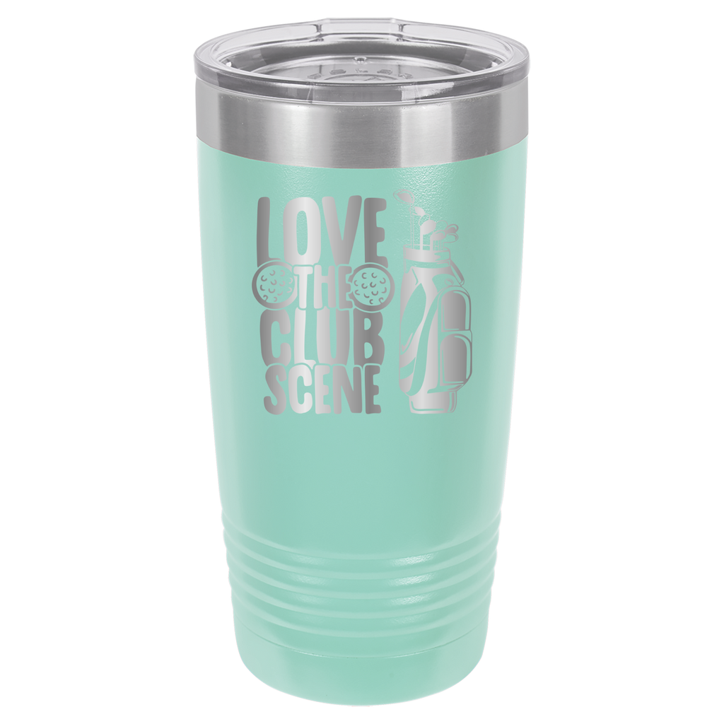 Love The Club Scene - Golf - 20oz Polar Camel Tumbler - Teal image
