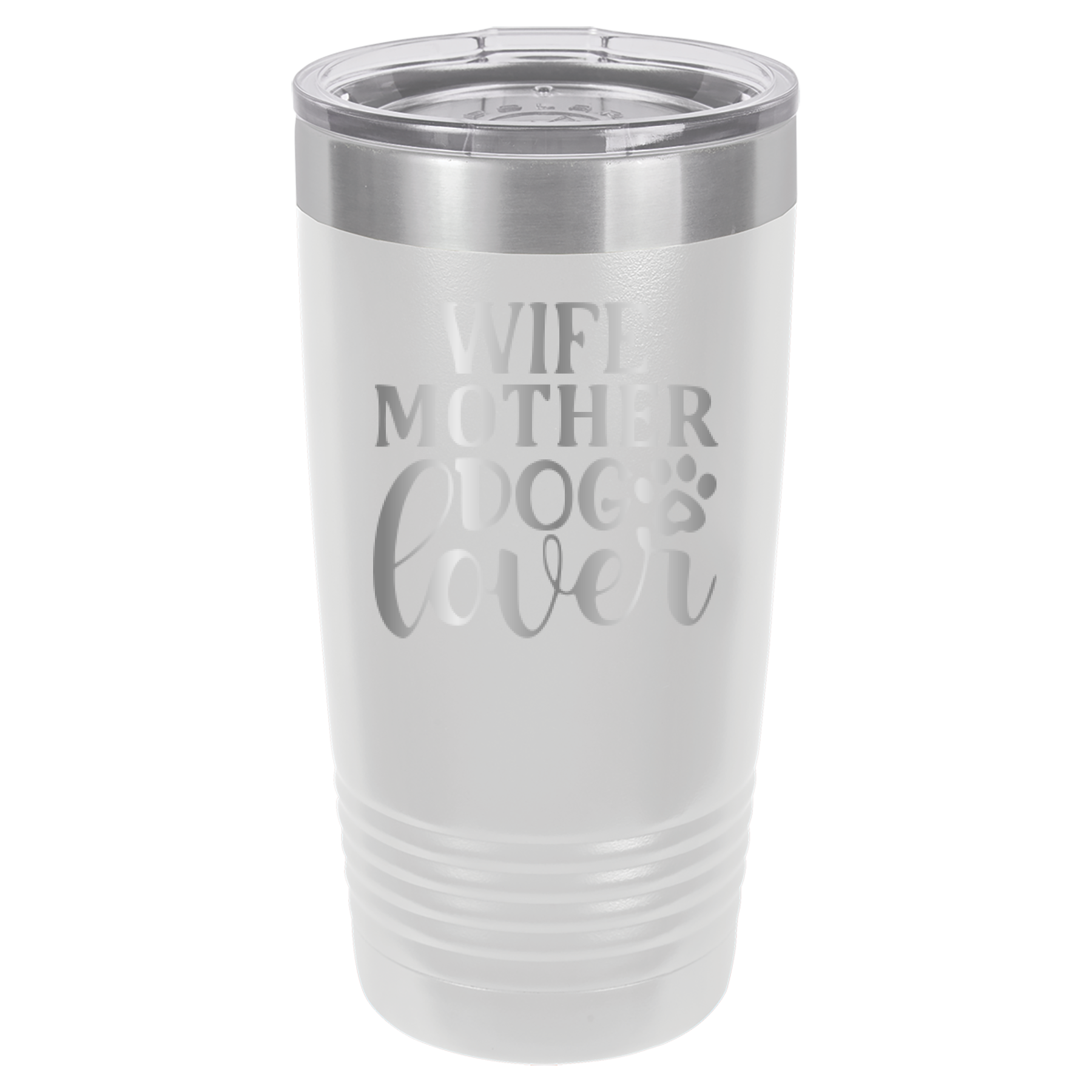 Wife, Mother, Dog Lover - 20oz Polar Camel Tumbler image 3