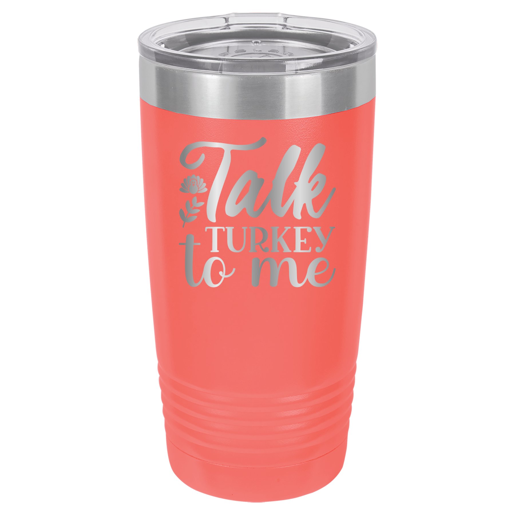Talk Turkey To Me - 20oz Polar Camel Tumbler - Coral image