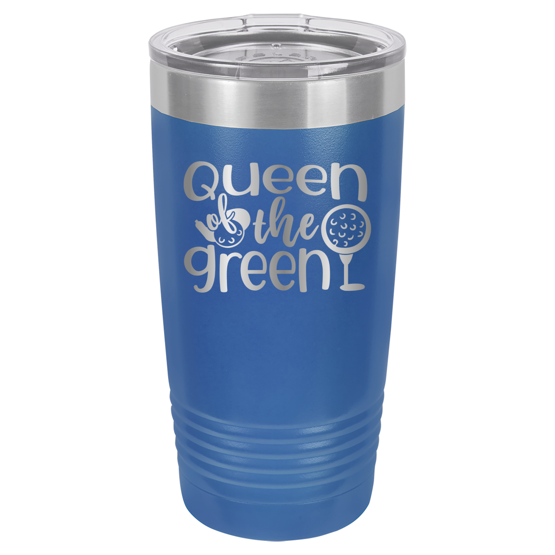 Queen of the Green - Golf - 20oz Polar Camel Tumbler - Royal Blue image