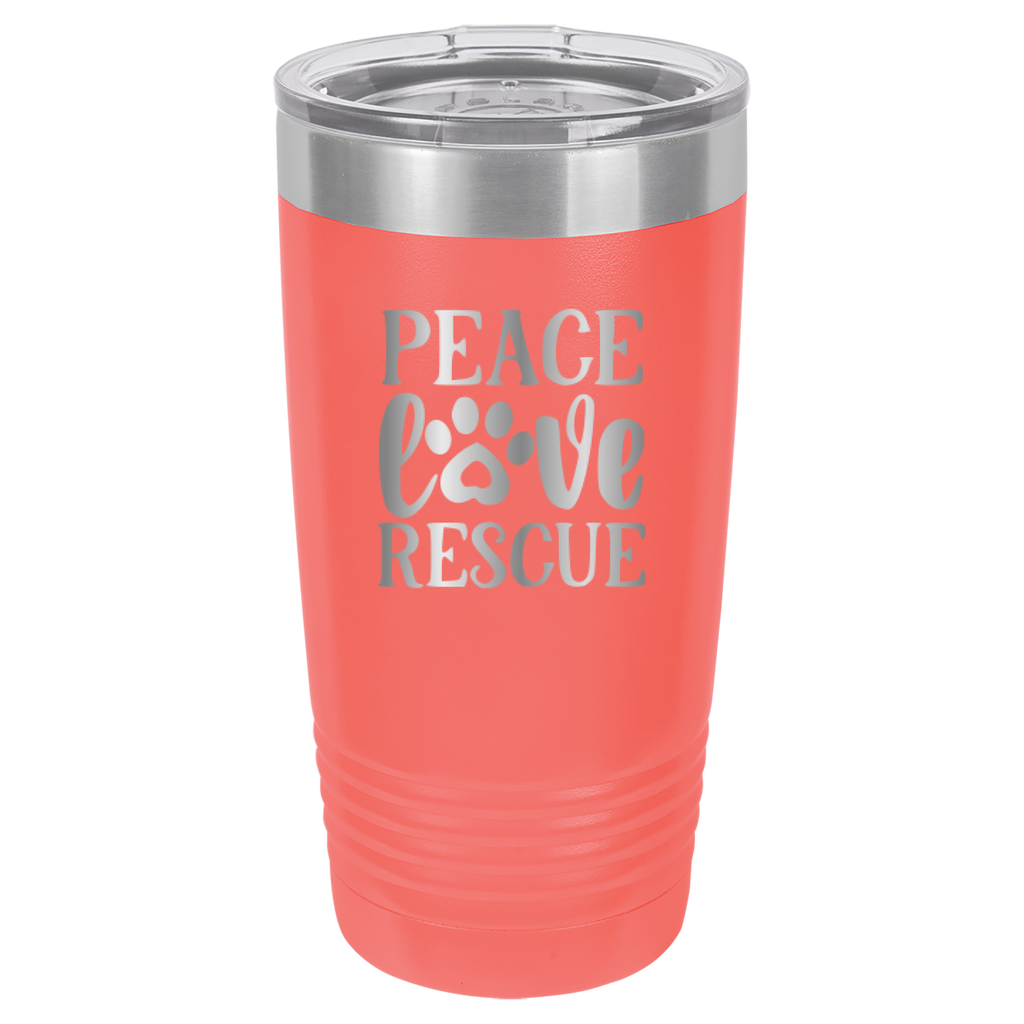Peace, Love, Rescue - 20oz Polar Camel Tumbler image 15