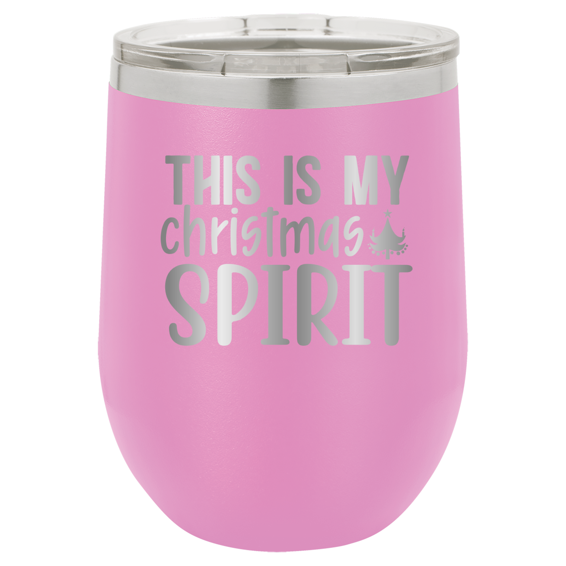 This Is My Christmas Spirit - 12oz Polar Camel Wine Tumbler image 9