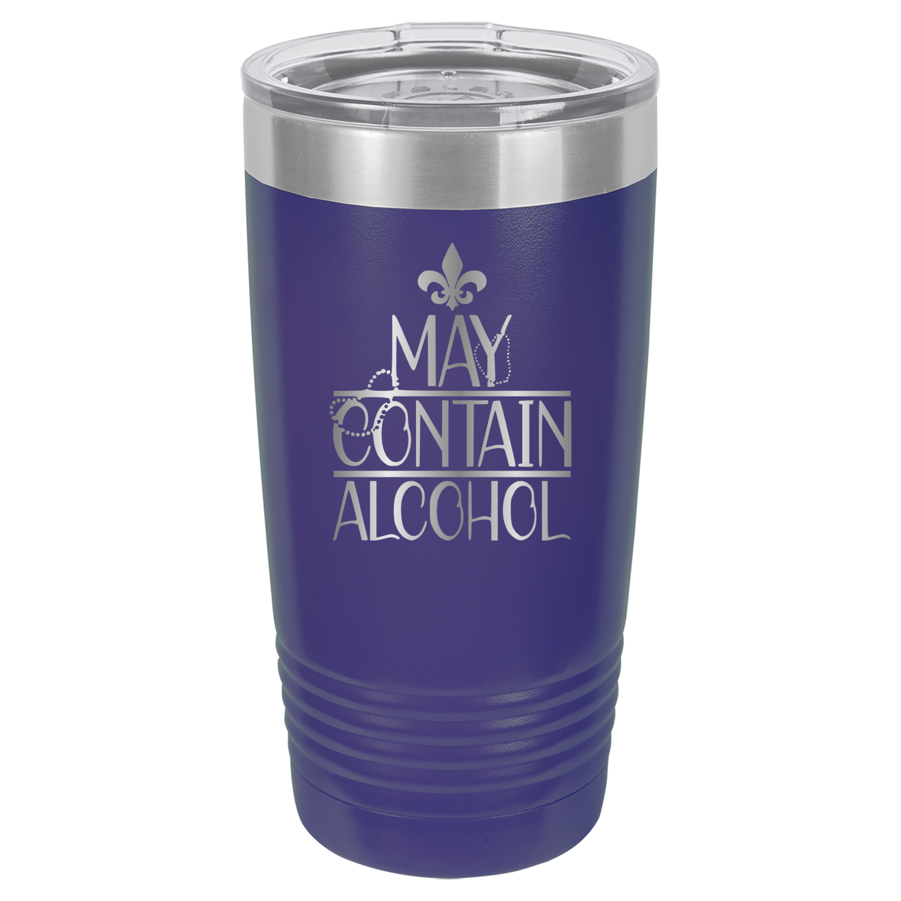 May Contain Alcohol - Mardi Gras, New Orleans, NOLA - 20oz Polar Camel Tumbler image 5