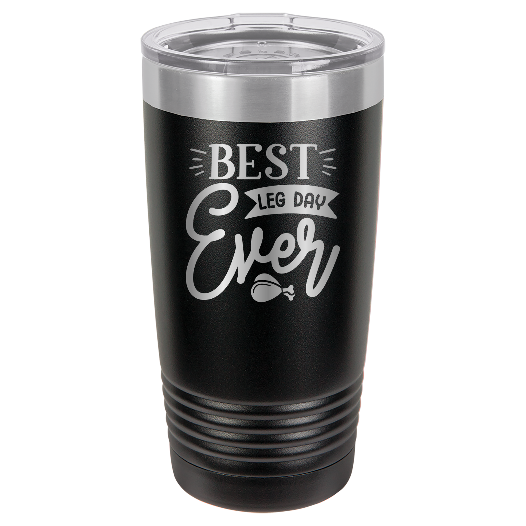 Best Leg Day Ever - 20oz Polar Camel Tumbler - Black image