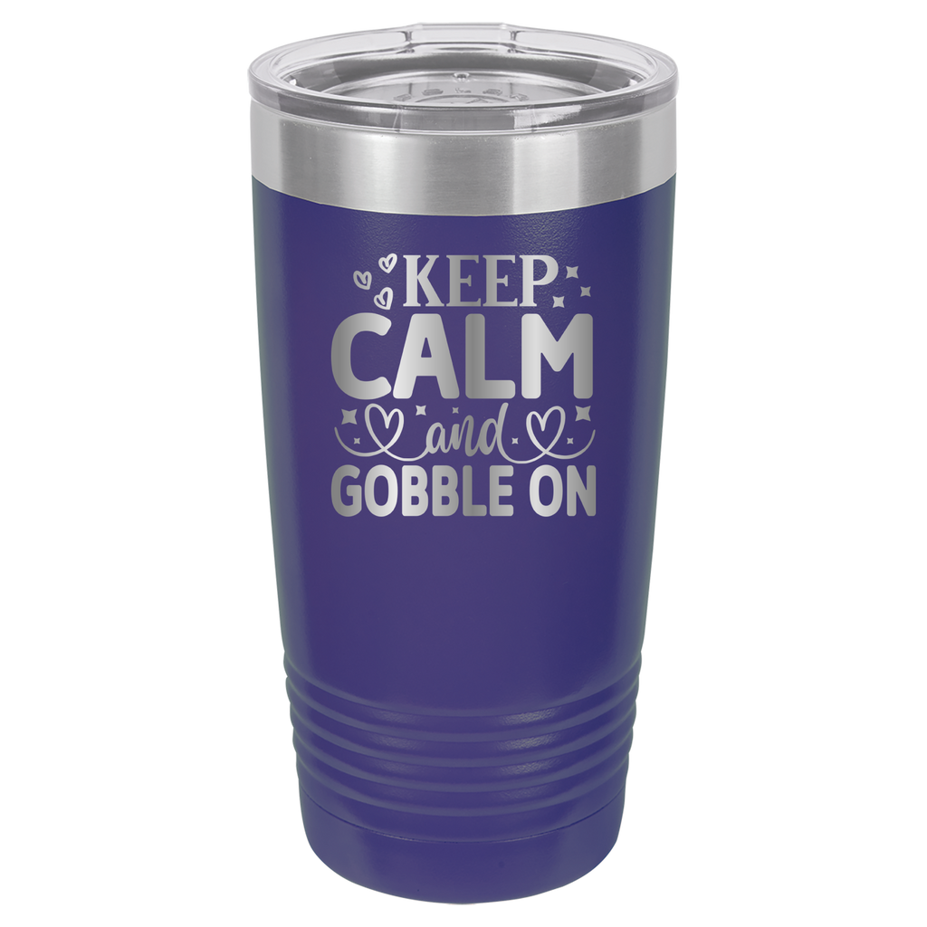 Keep Calm and Gobble On - 20oz Polar Camel Tumbler image 5