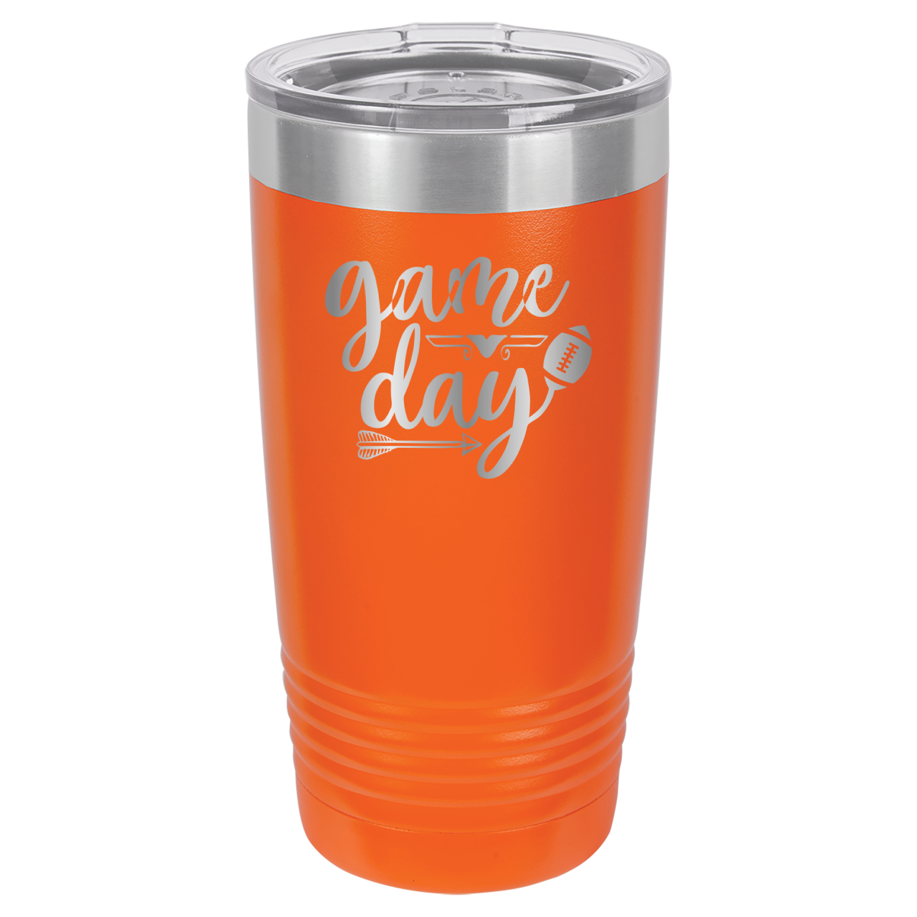 Game Day - Football - 20oz Polar Camel Tumbler - Orange image