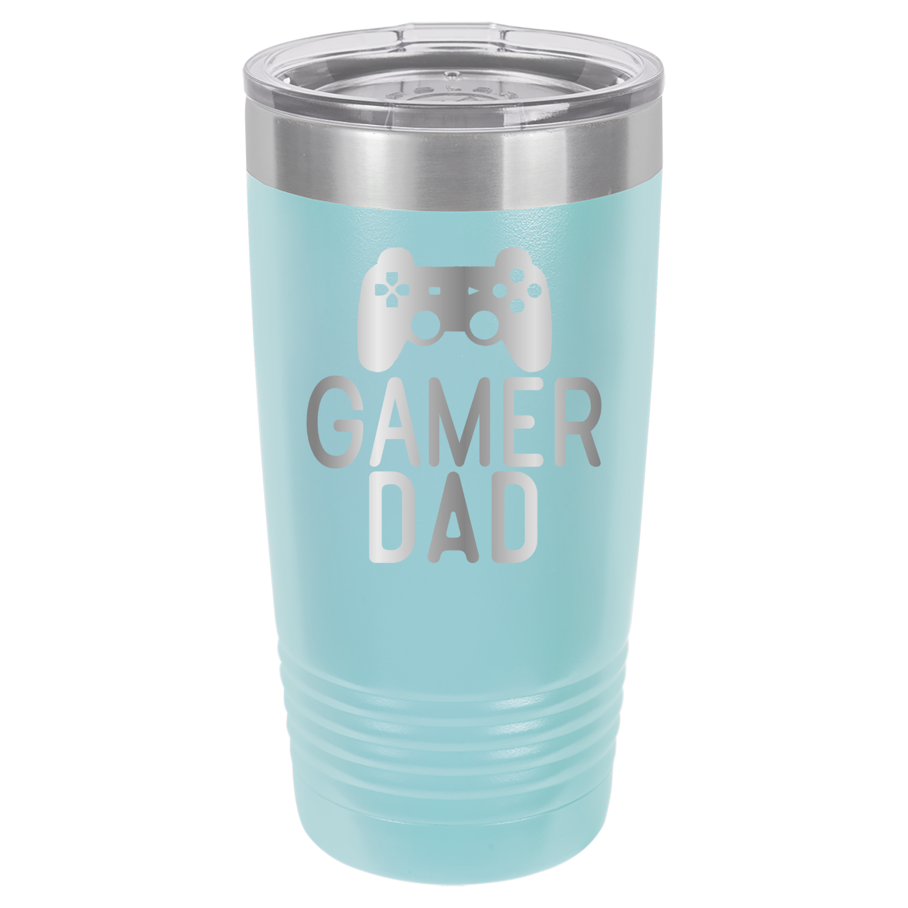 Gamer Dad - 20oz Polar Camel Tumbler - Light Blue image