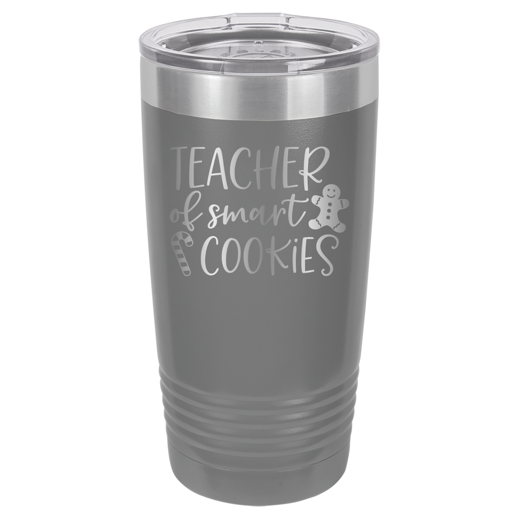 Teacher Of Smart Cookies - 20oz Polar Camel Tumbler - Gray image