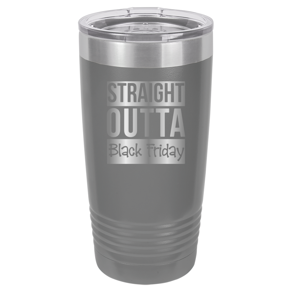Straight Outta Black Friday - 20oz Polar Camel Tumbler - Gray image