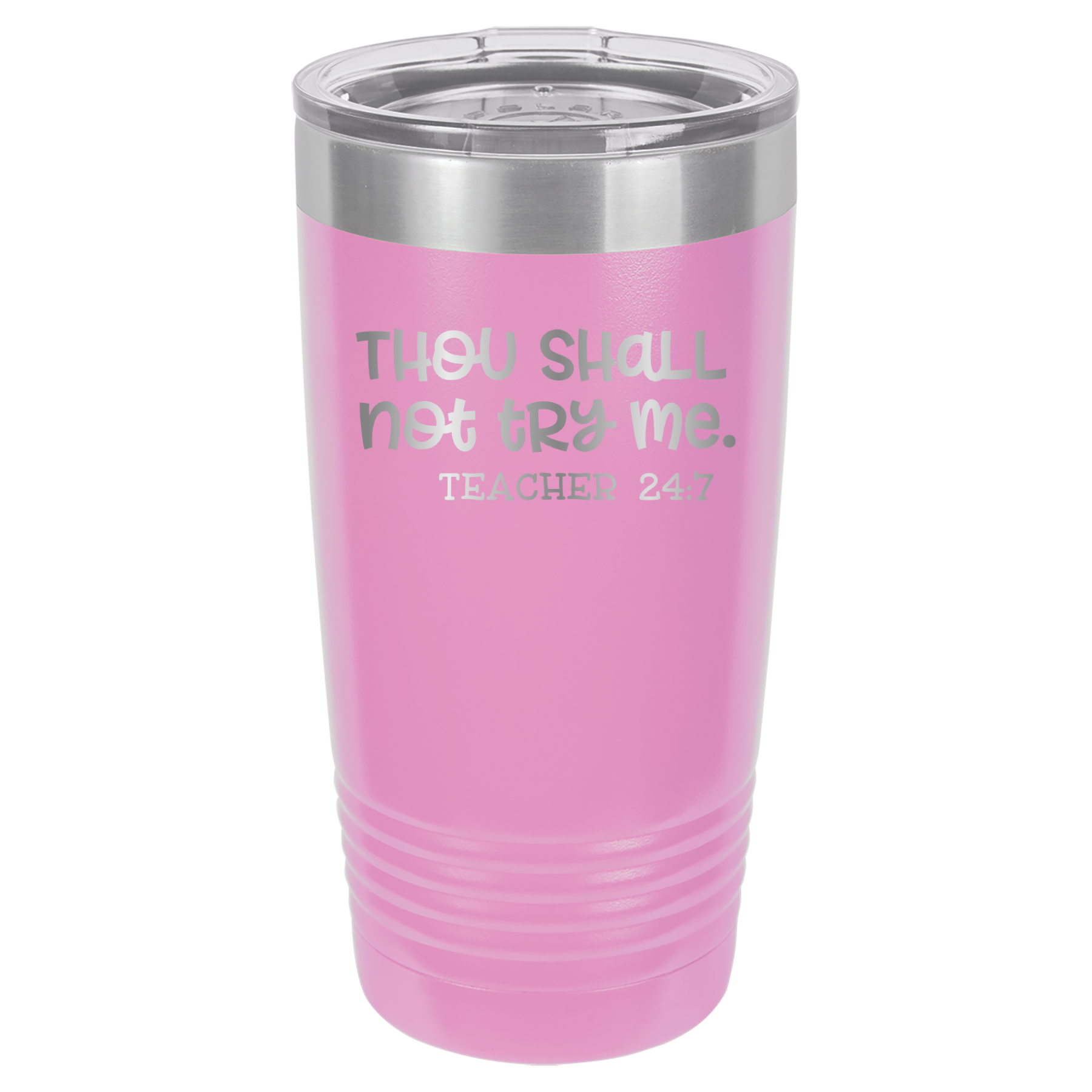 Thou Shall Not Try Me - Teacher 24:7 - 20oz Polar Camel Tumbler image 12